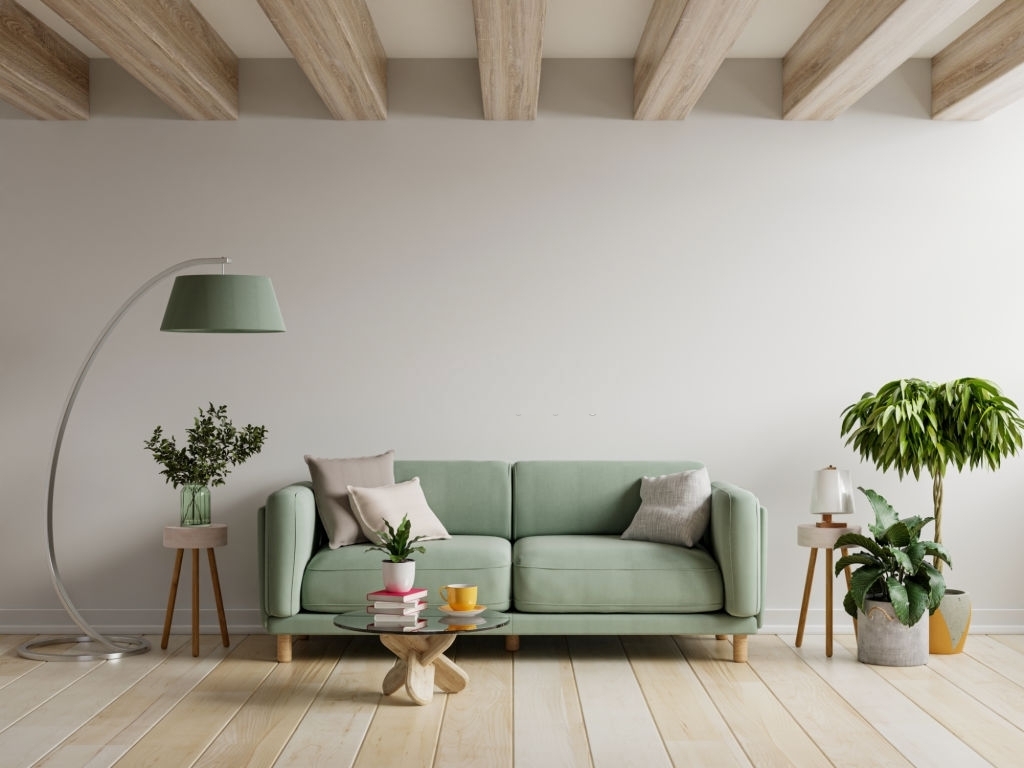 Decorative Living Room Set in Seafoam Green