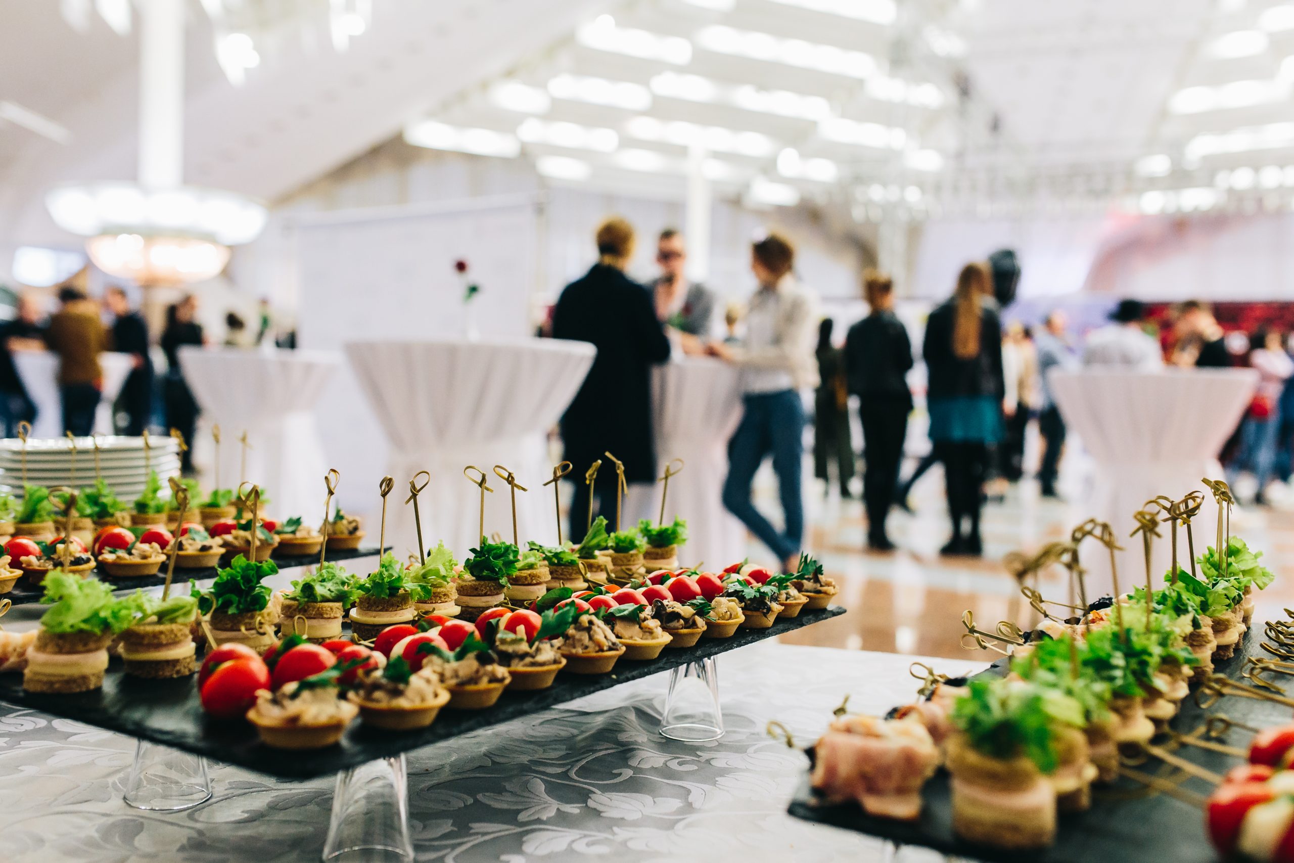 Hospitality Cocktail Party In Banquet Room