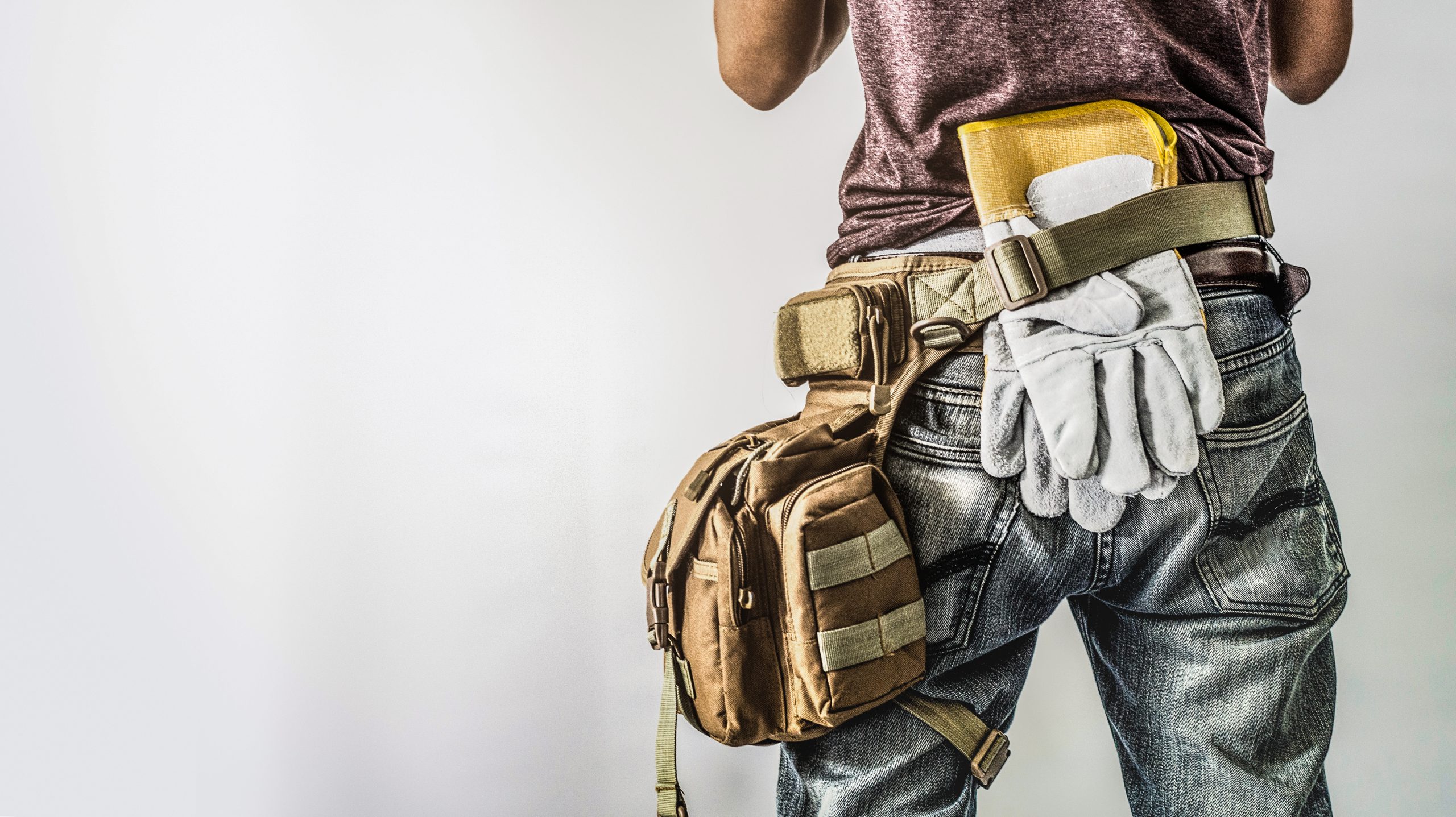 Construction,Worker,Isolated,White,Background