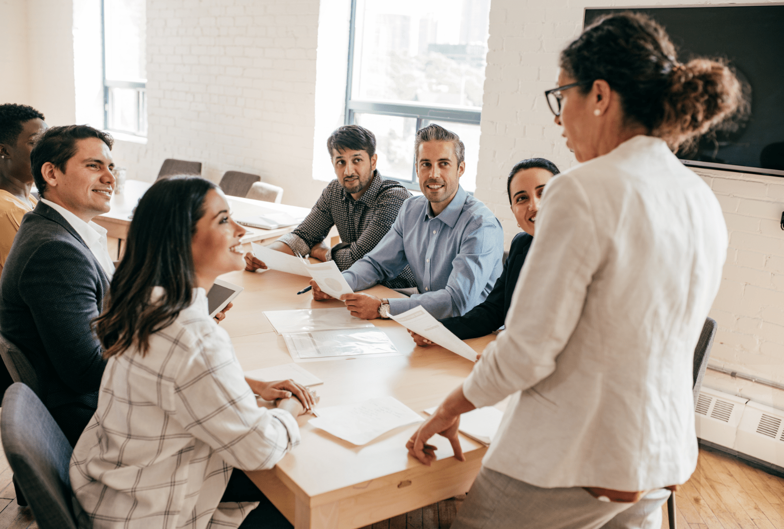 Woman Leading Board Meeting Woman Leading Board Meeting